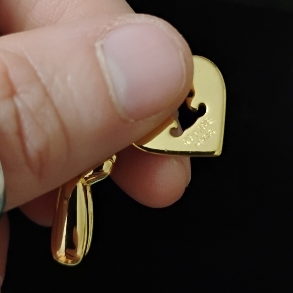Upcycled Gold Balloon Dog Charm With Charms - Picture 7 of 13